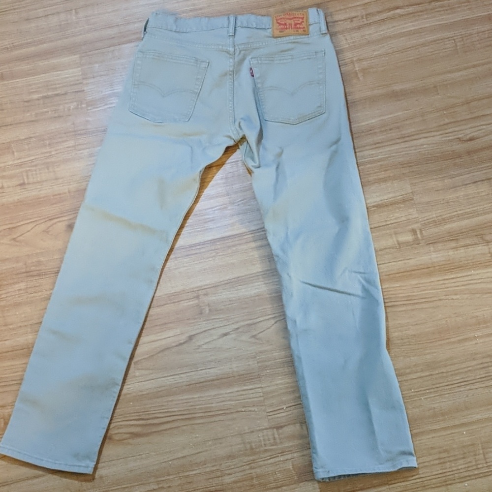 Levi 513 slim straight jeans in khaki